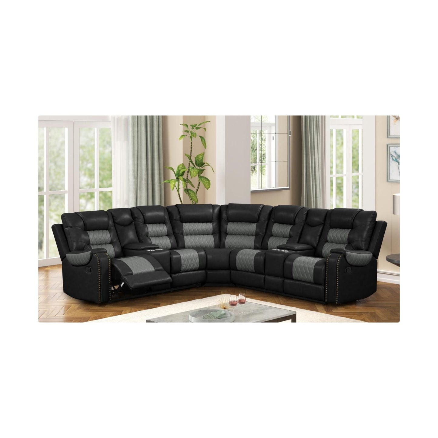 S647 Manual Reclining Sectional
