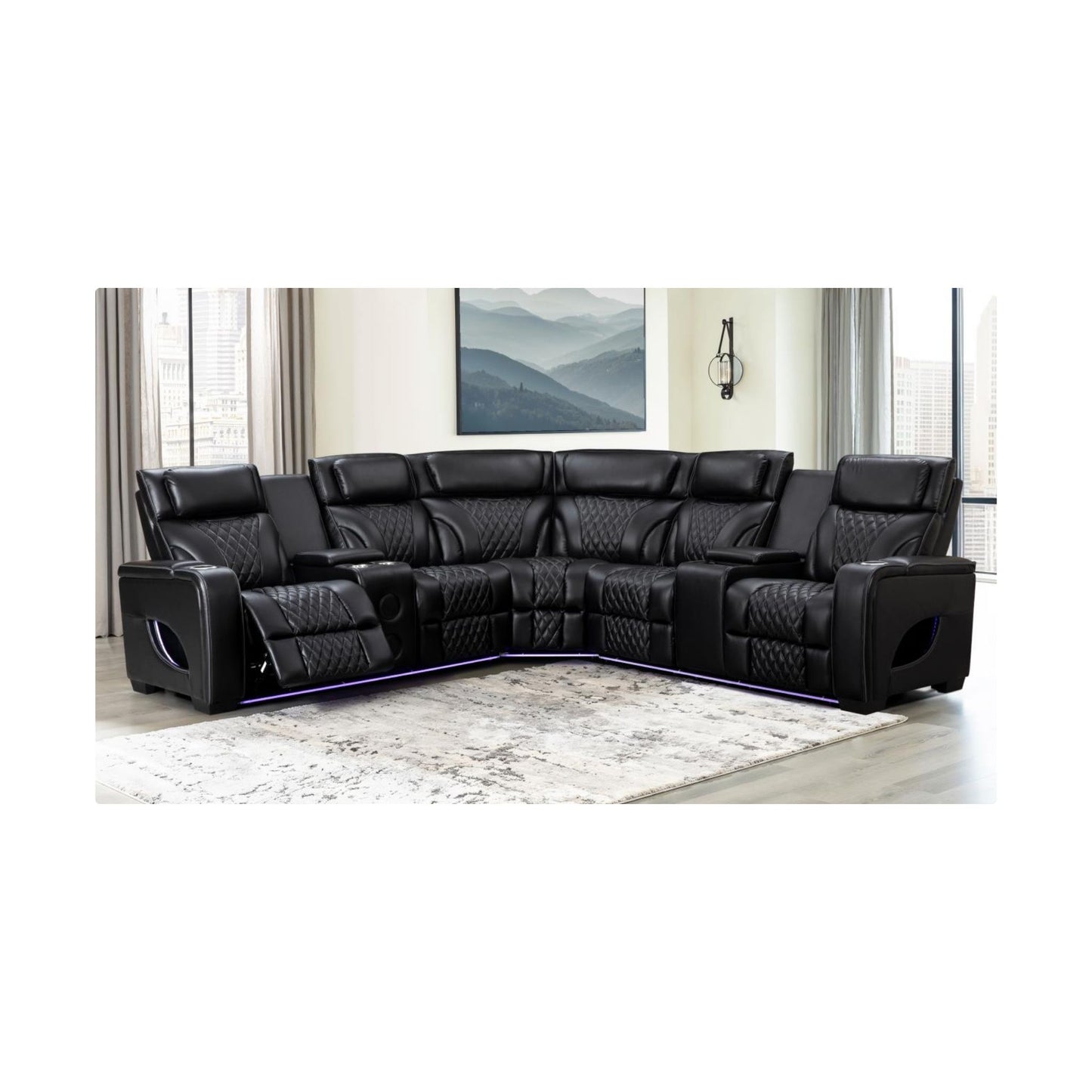 S400 Power Recliner, Power Headrest