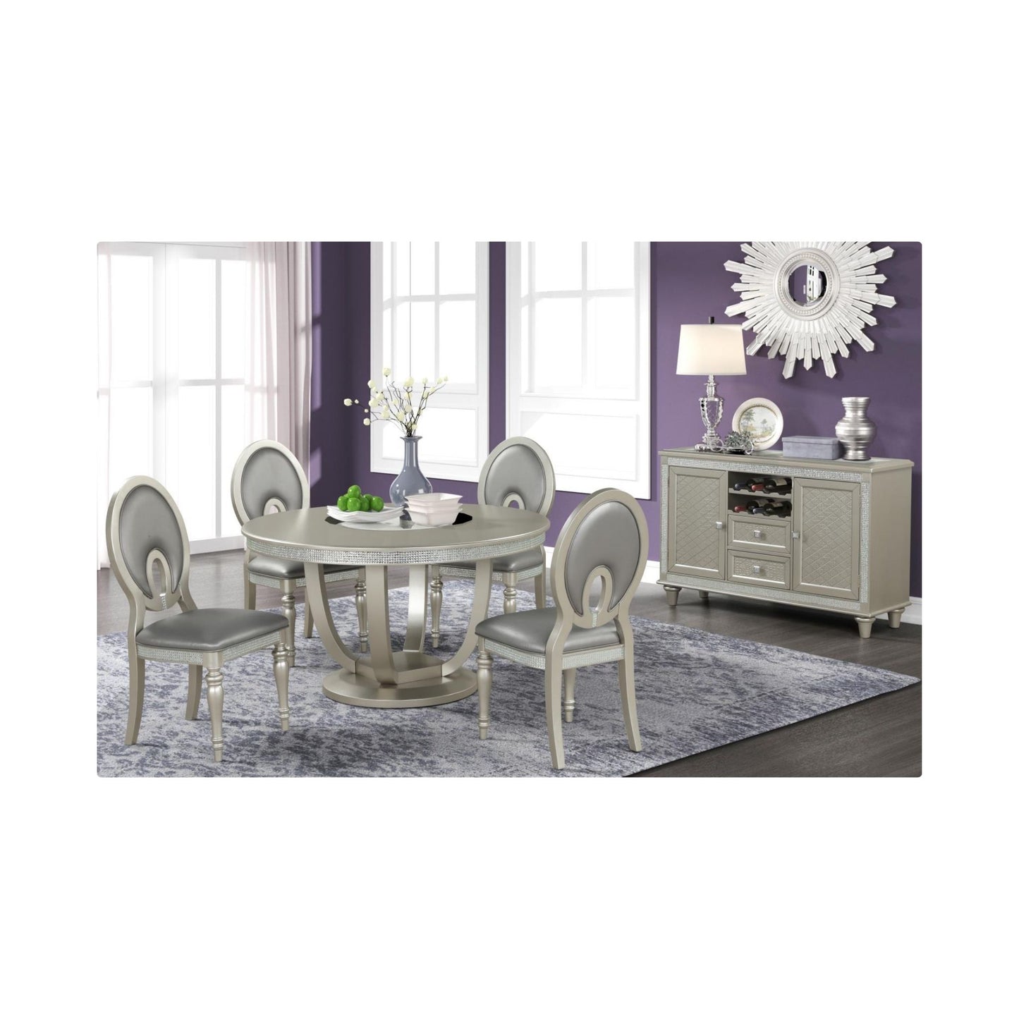 D206 Glam Style - Silver - Platinum Finish