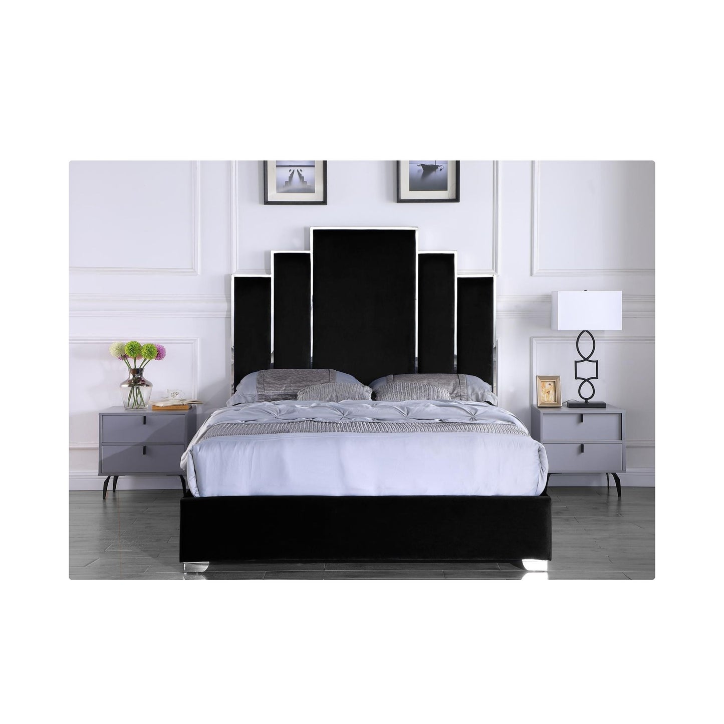 King Bed - B08 Black