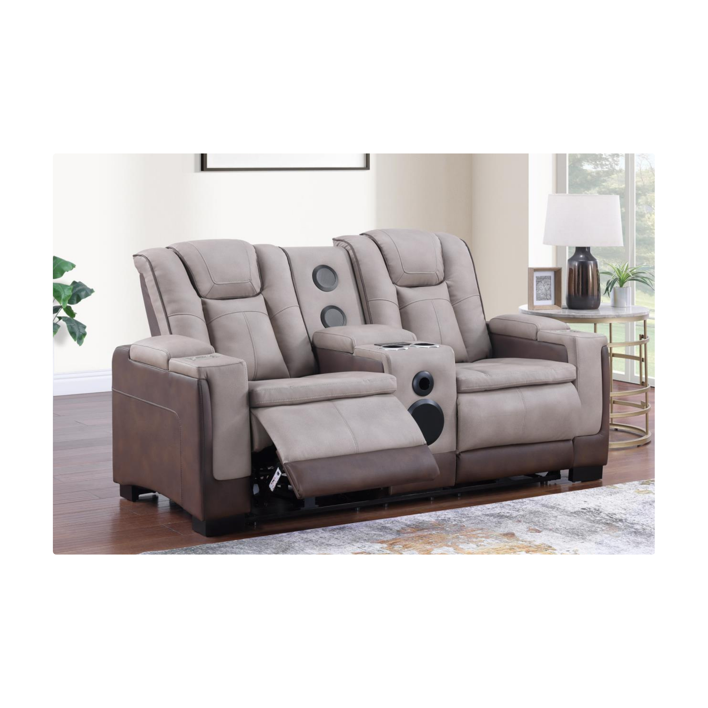 3 piece Two toned LOVESEAT
