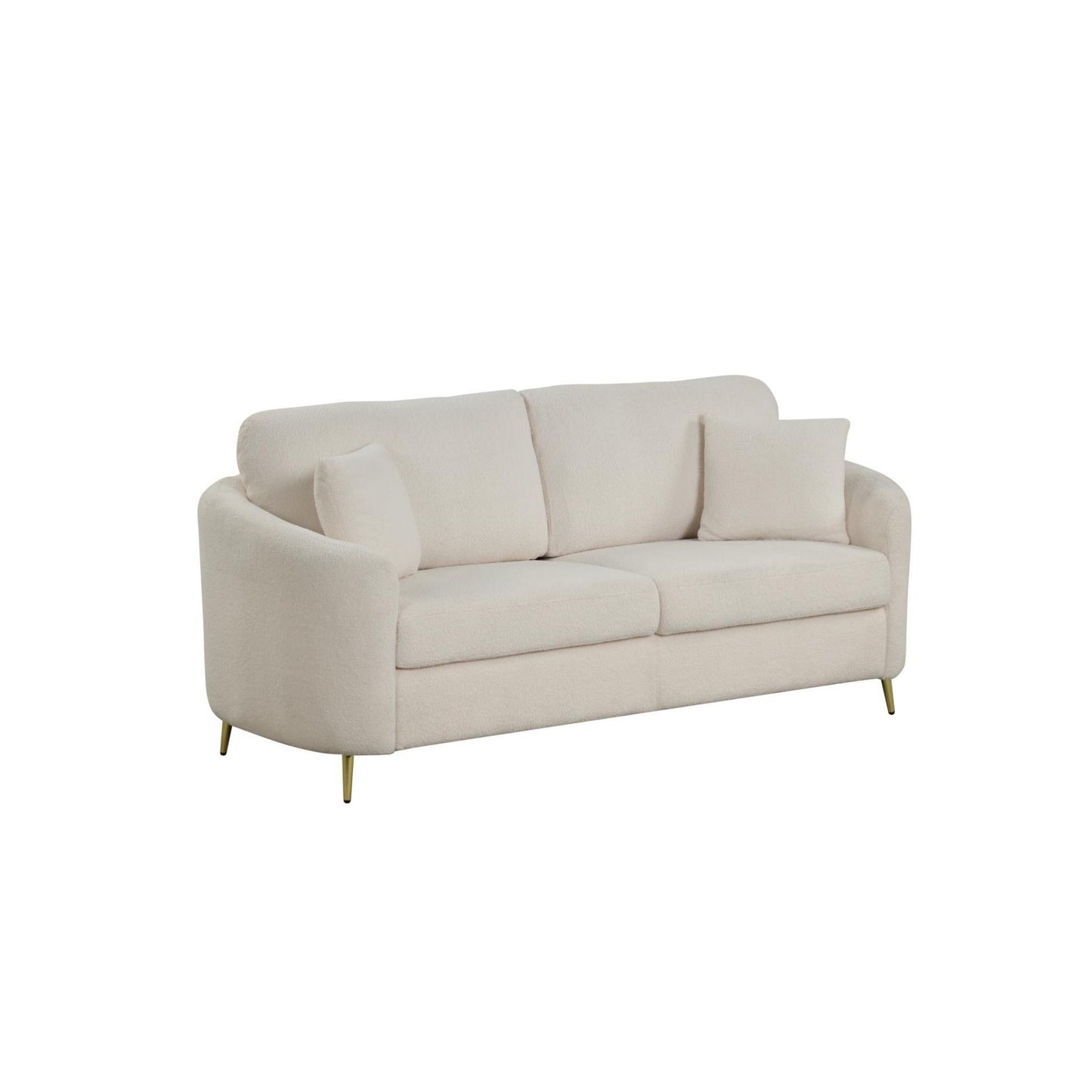 Albany - Cream Upholstered Sofa and Loveseat