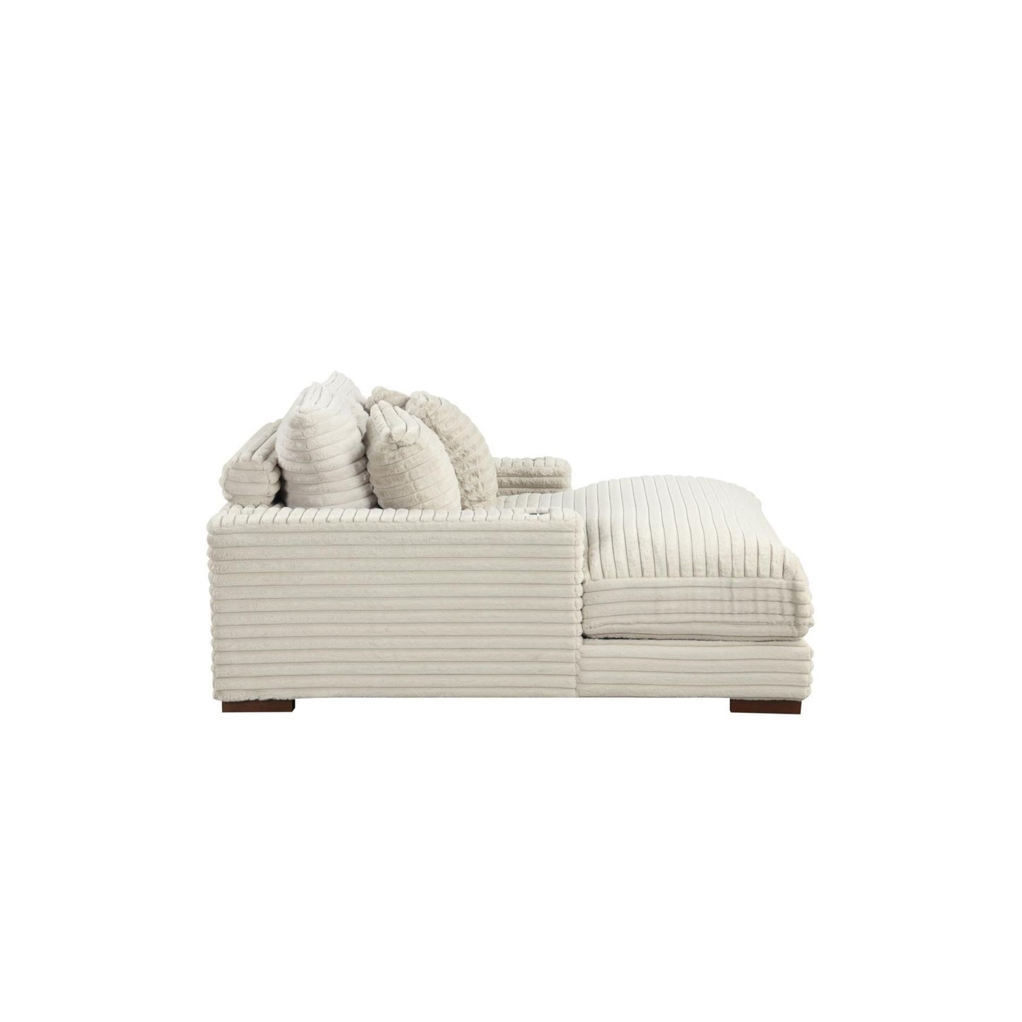 Julia - Beige Chaise Lounge