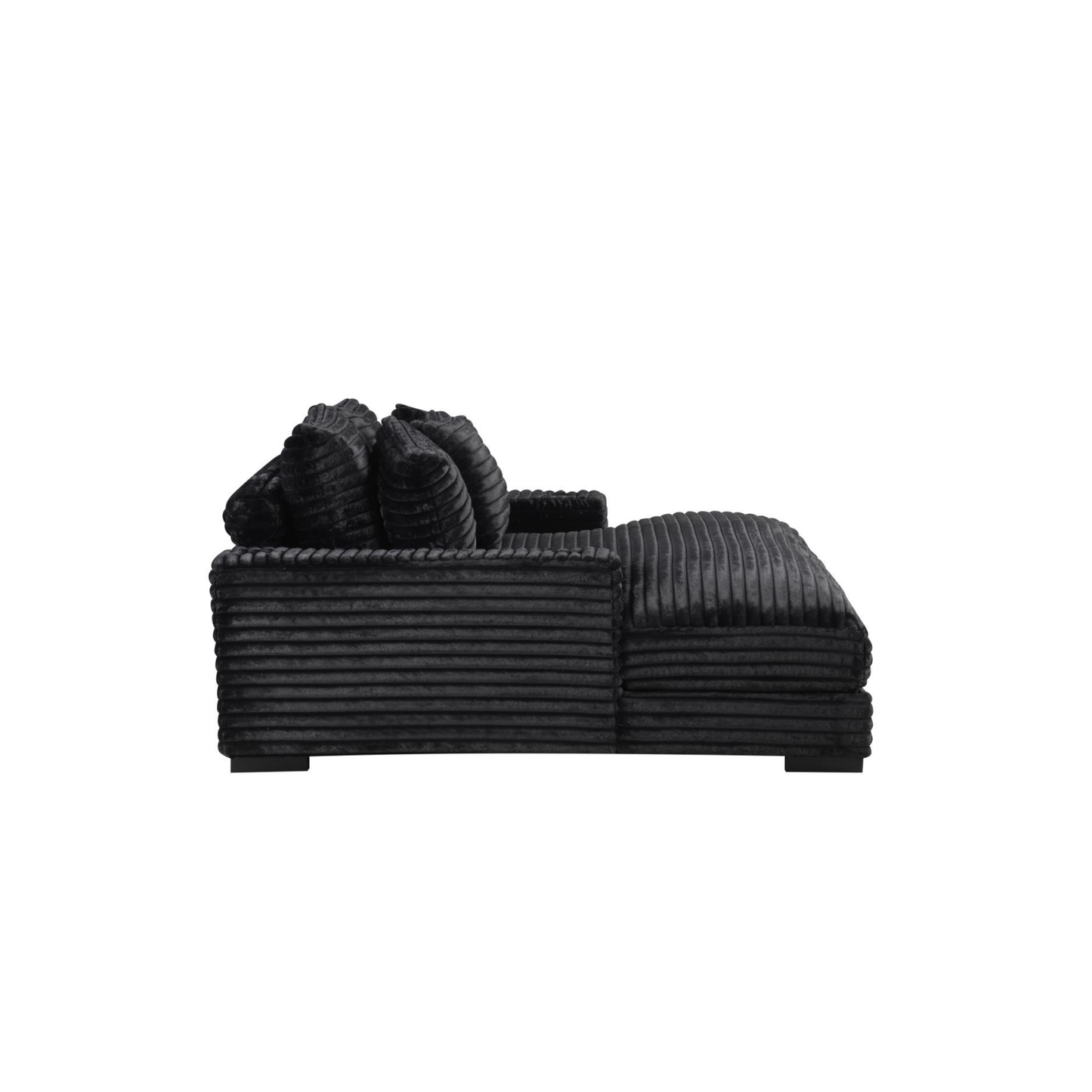 Julia - Black Chaise LoungeUSB Type-C