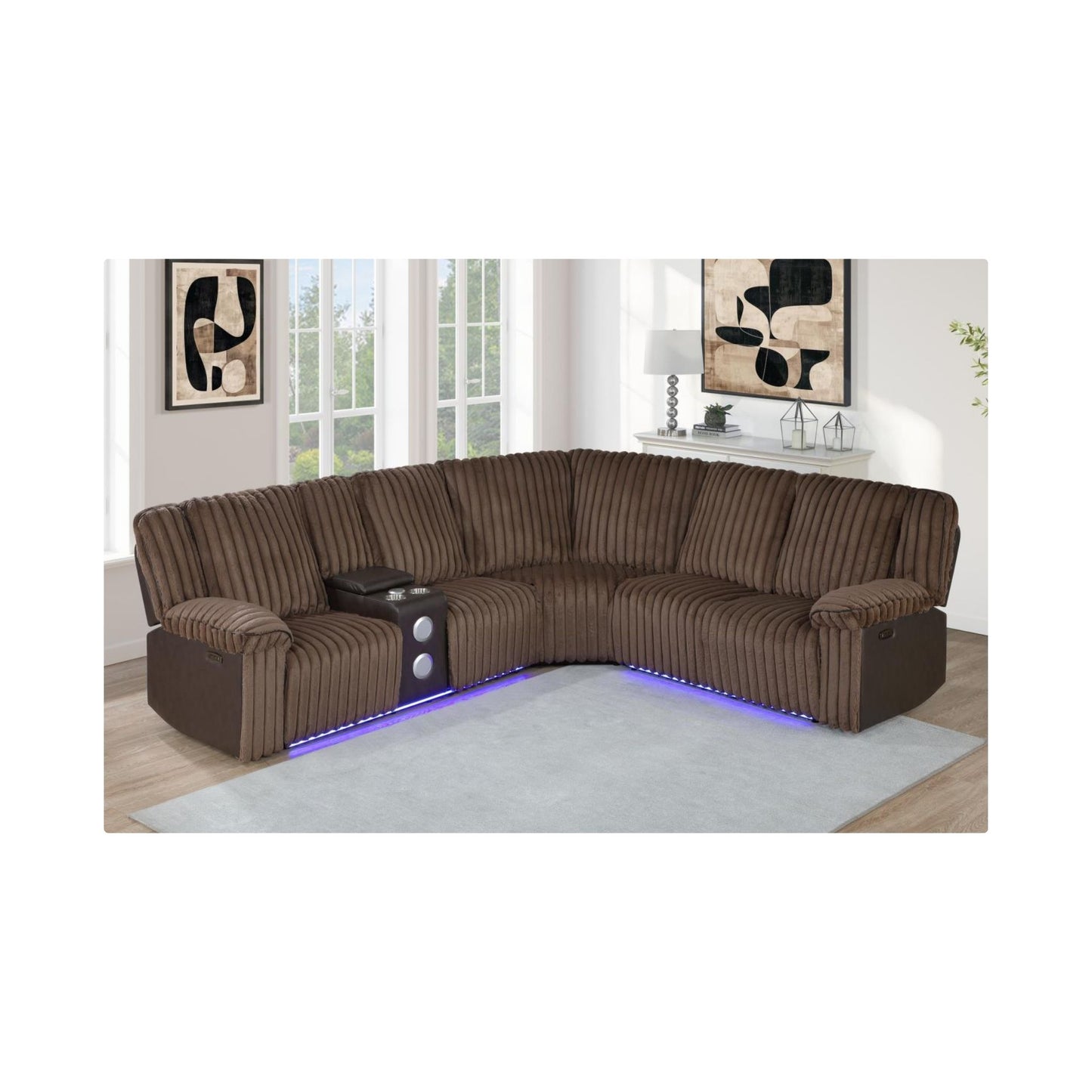 S458 Power Recliner Sectional