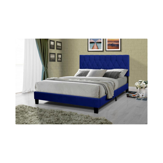 Queen Bed-B011 Blue