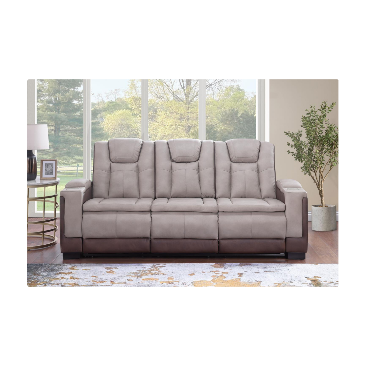 3 piece Two toned SOFA