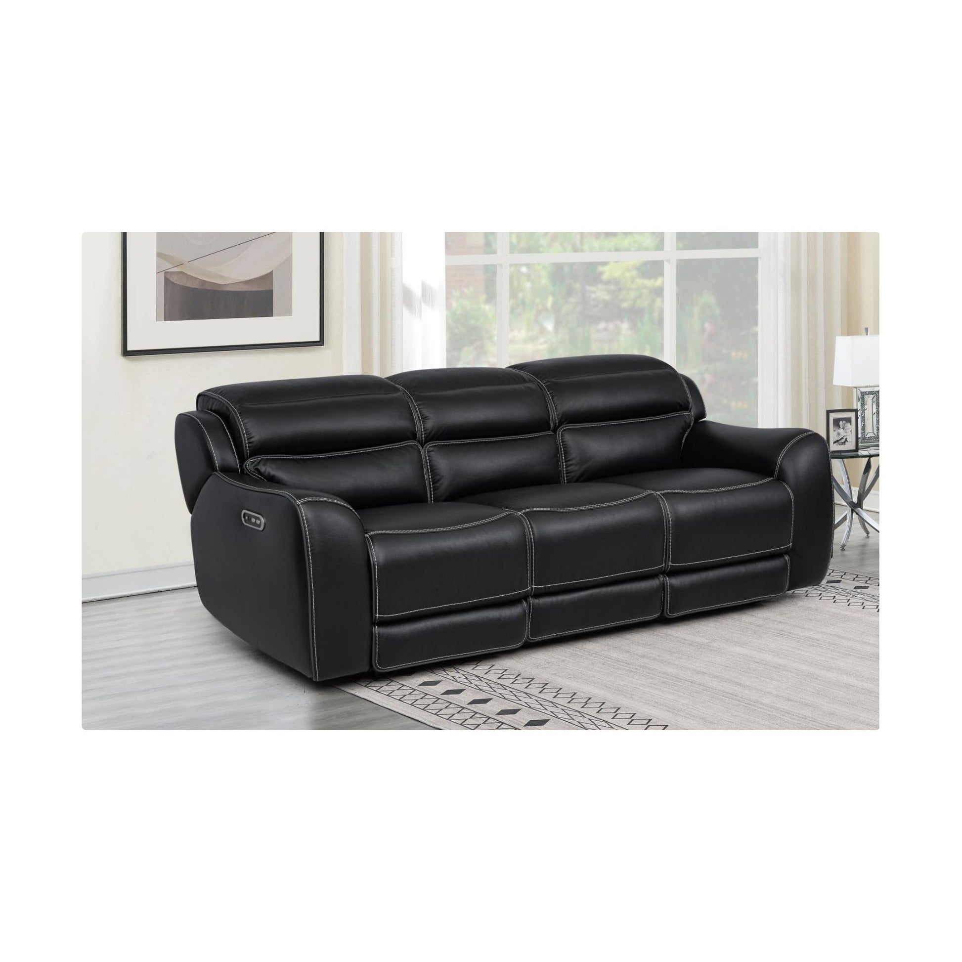 Black Leather Sofa Recliner