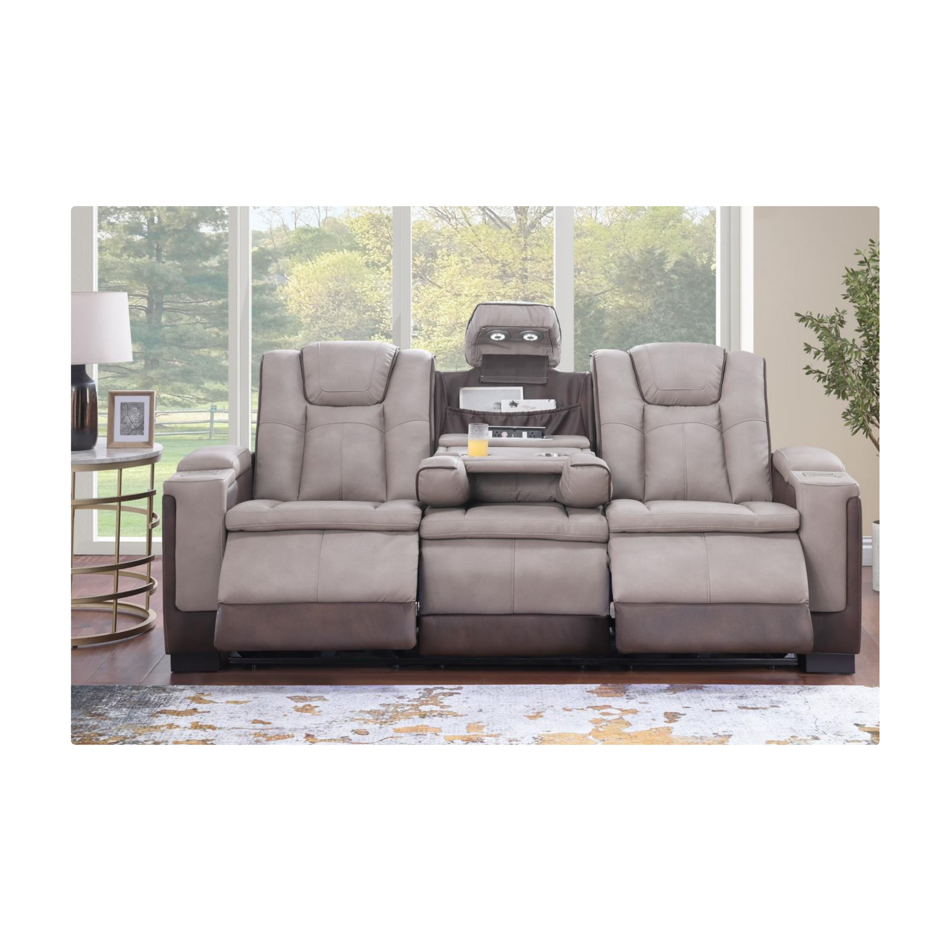 Brown Two toned SOFA TRANSFORMER