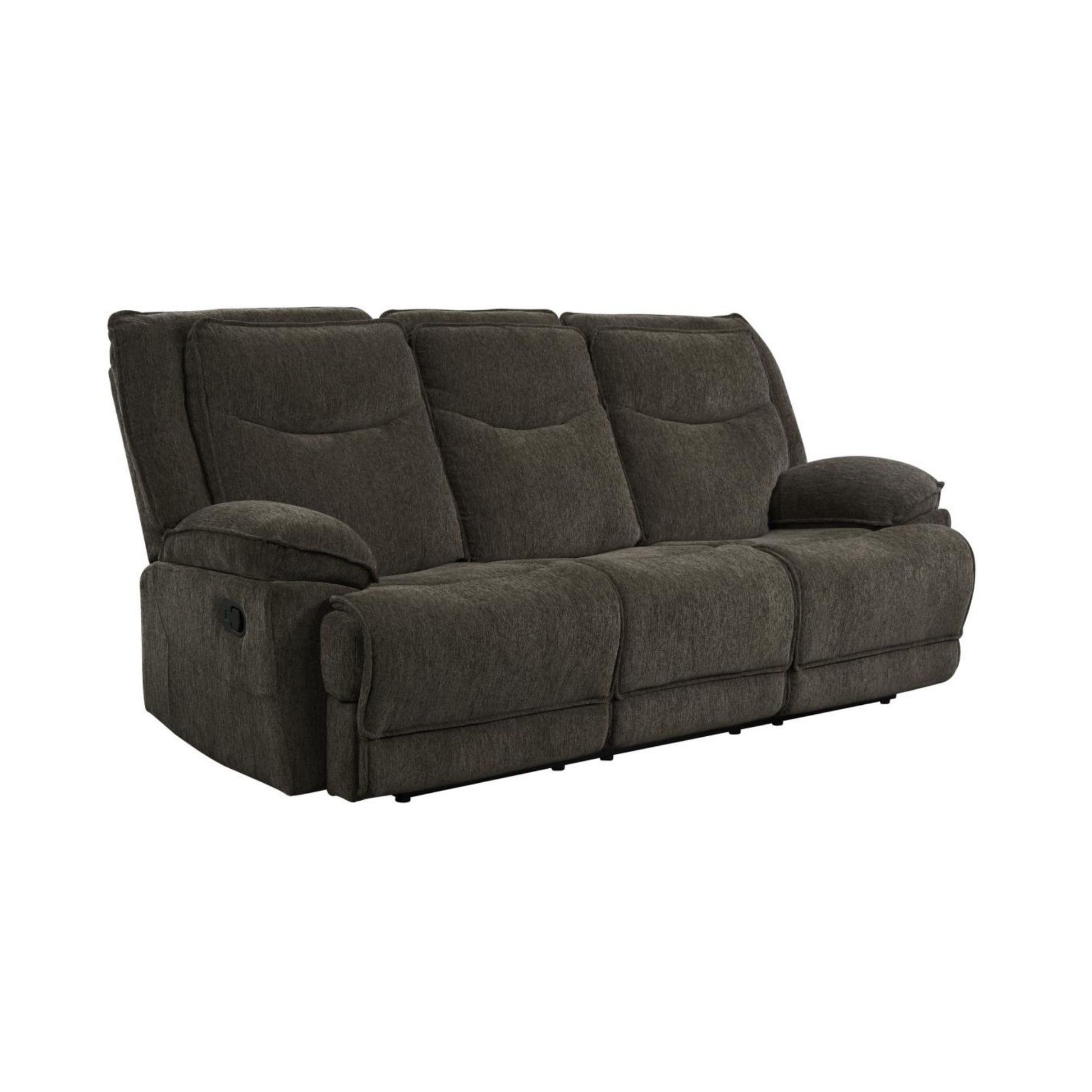 Brown recliner sofa