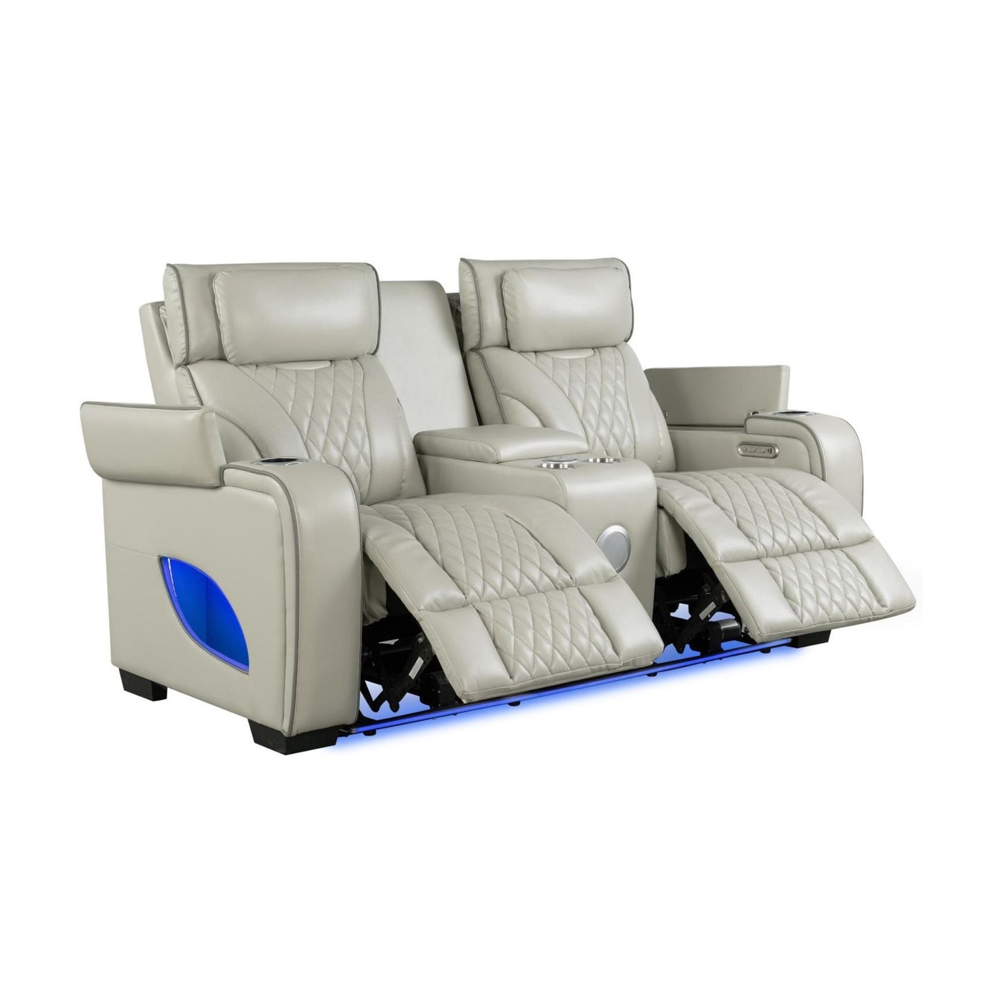 Luxury love seat recliner with speakers