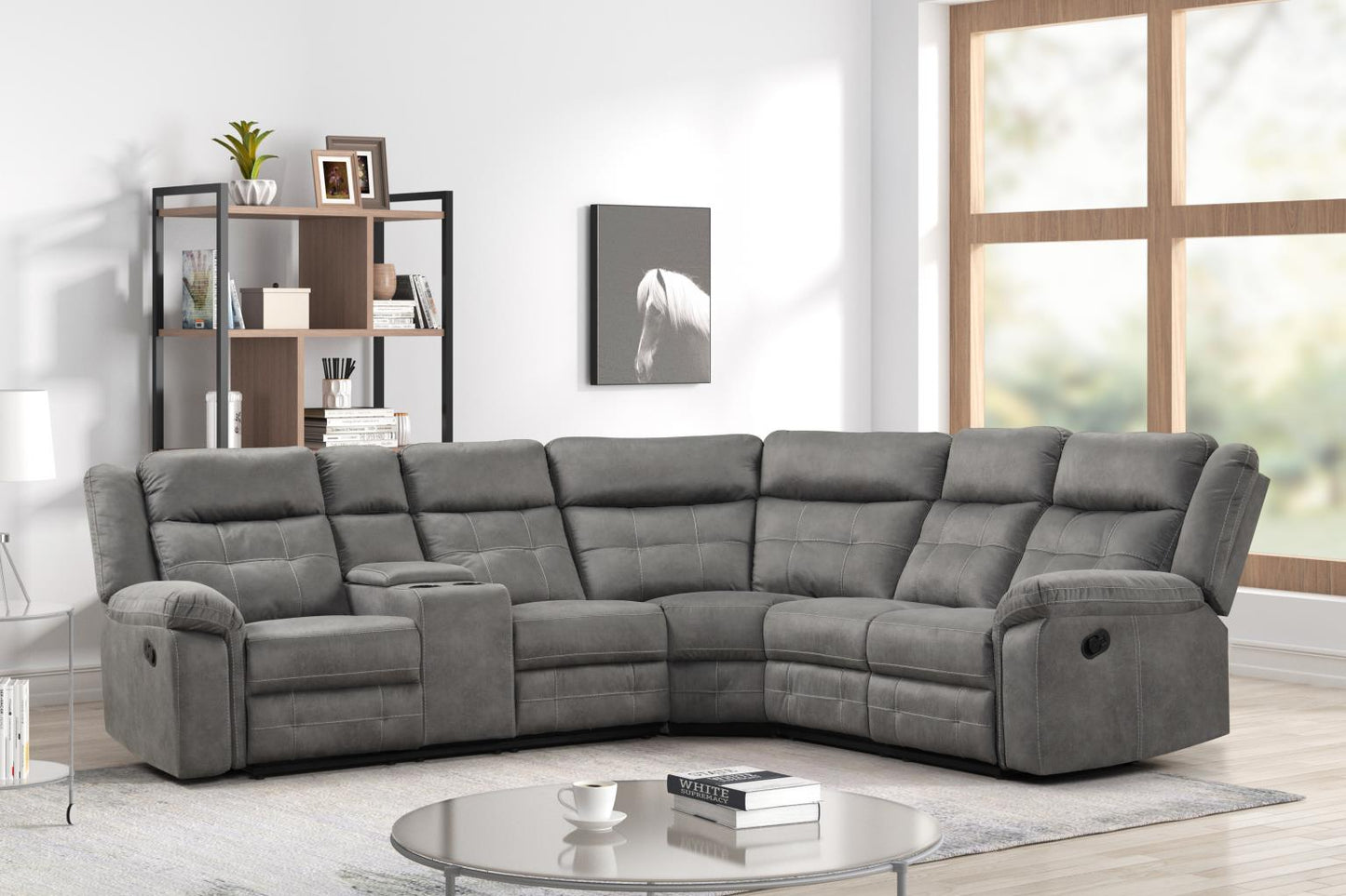 S464 Manual Reclining Sectional