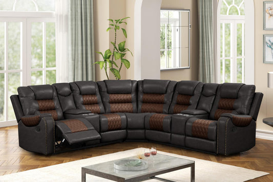 S646 Manual Reclining Sectional