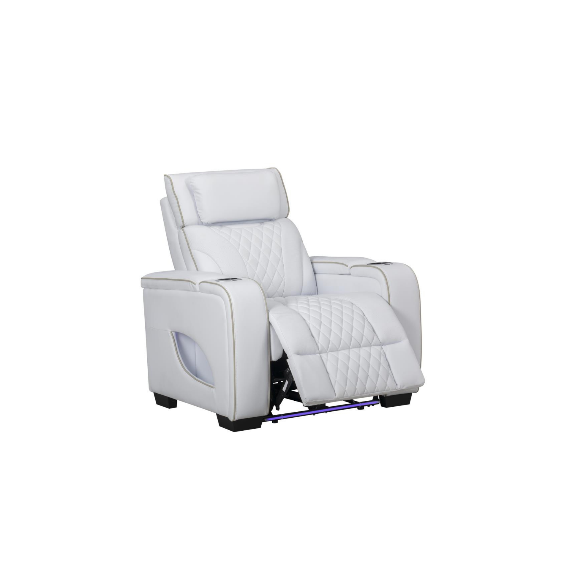 white living room set recliner